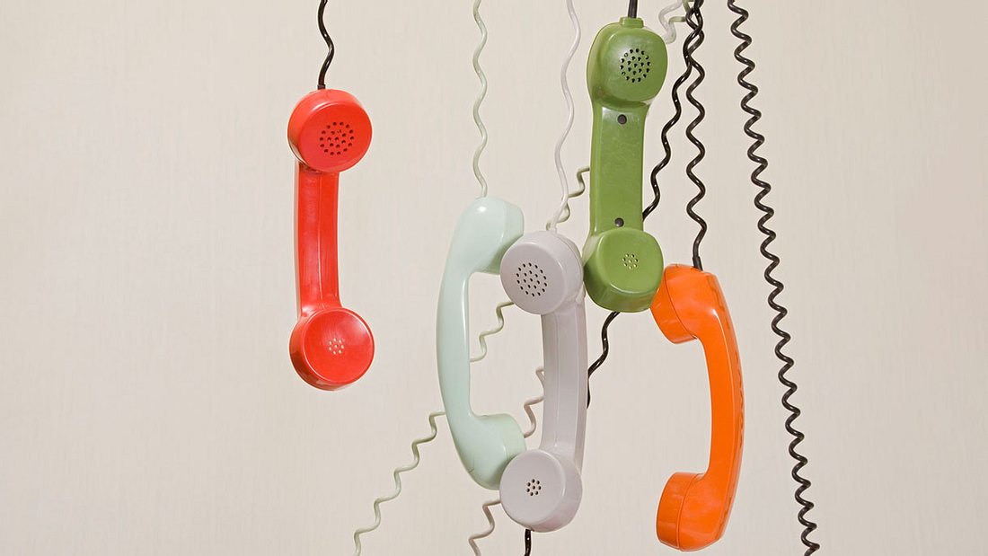 Alte Telefone mit Kabel Alte Telefone mit Kabeln