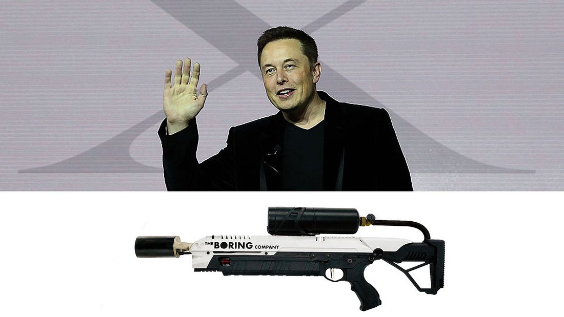 Elon Musk und sein Flammenwerfer Elon Musk und sein Flammenwerfer