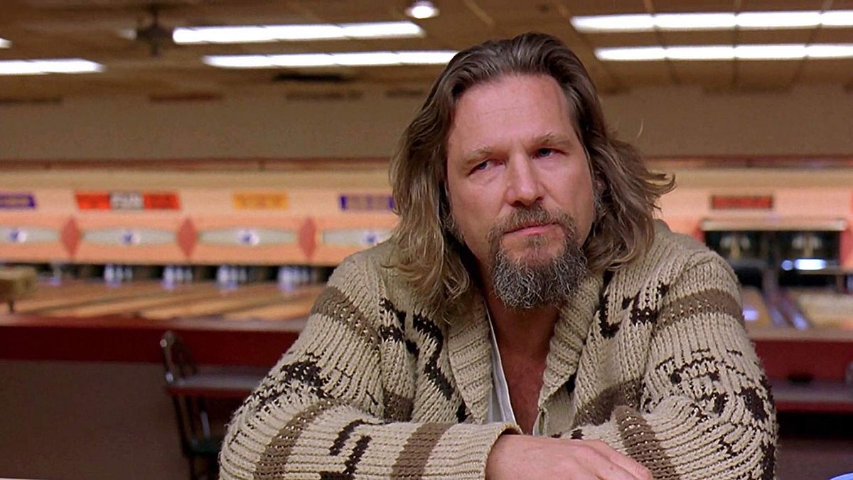 Jeff Bridges als The Dude in Big Lebowski