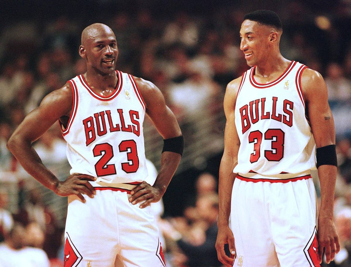 Michael Jordan und Scottie Pippen