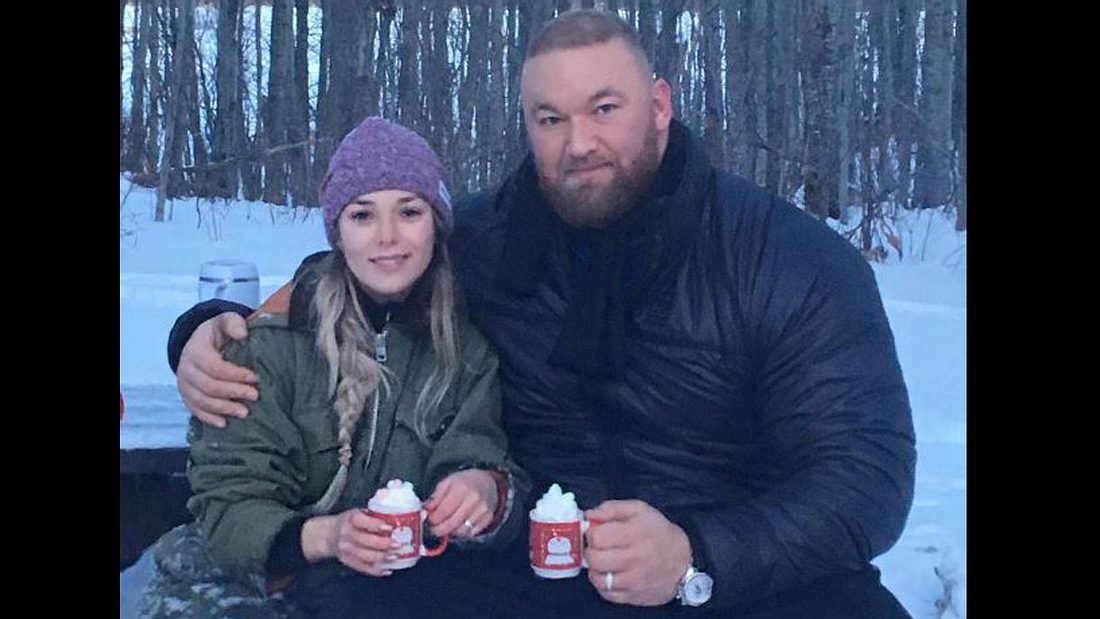 Hafþór Björnsson und Kelsey Henson Hafþór Björnsson und Kelsey Henson