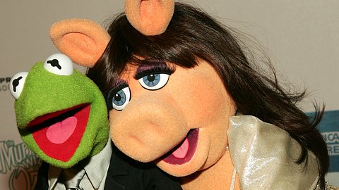Kermit der Frosch und Miss Piggy aus der Muppet Show - Foto: Getty Images / Evan Agostini
