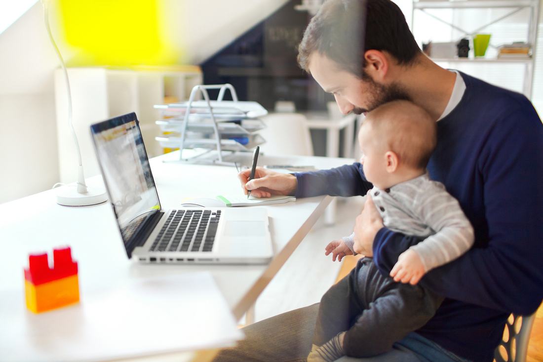 Profi-Tipps fürs Home Office mit Kindern, Partner oder als Single Vater mit Baby im Home Office