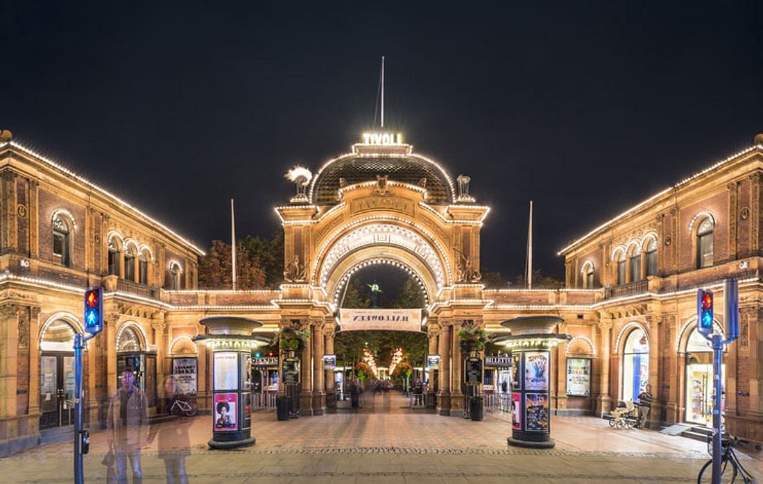 Der Tivoli in Kopenhagen. Der Tivoli in Kopenhagen.
