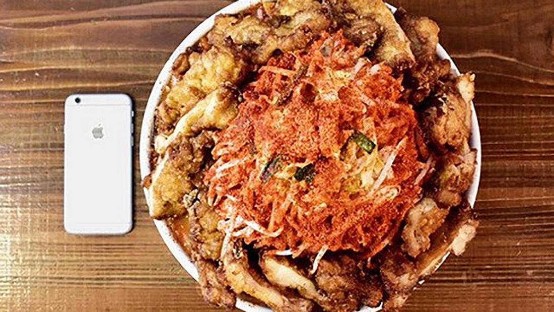 Das Restaurant Umakara Ramen Hyouri in Tokyo bietet jedem 438 US-Dollar, der diese Ramen-Nudel-Schale in unter 20 Minuten isst