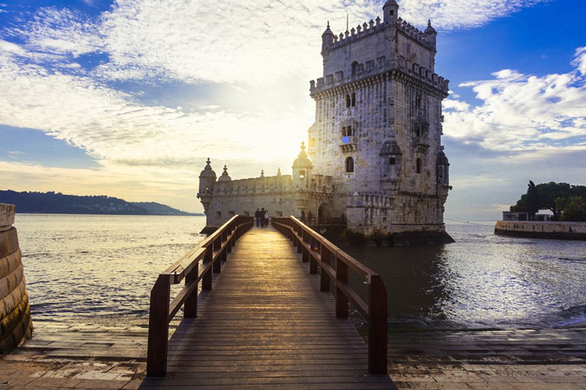 Der Torre de Belem in Lissabon.