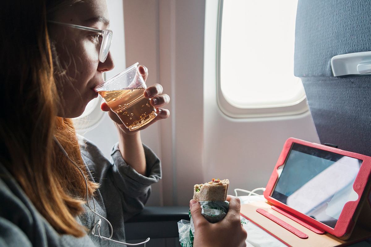 Trinken im Flieger