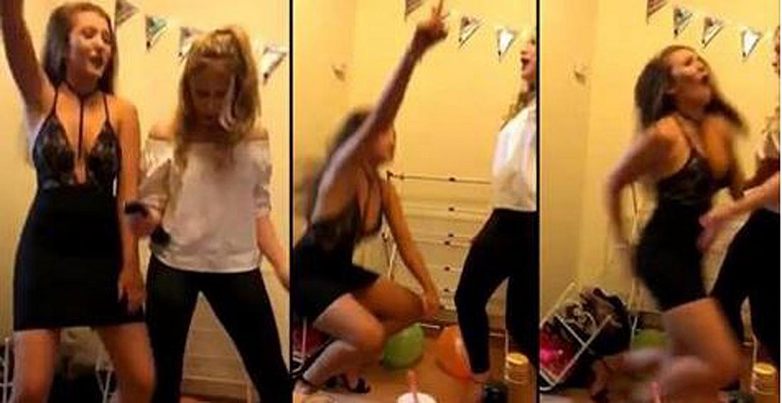 Blutiger Twerk-Move: Twitter-Userin Bonnie-Lee Brown performt einen Slut Drop und verletzt sich dabei am Hintern Twitter-Userin Bonnie-Lee Brown verletzt sich beim Twerken