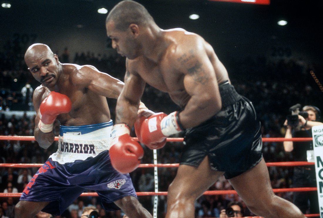 Boxkampf zwischen Mike Tyson vs. Evander Holyfield 1997