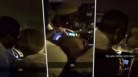 Sex-Skandal bei Uber: Eine Taxifahrer lässt von einer Prostituierten Oralsex praktizieren - Foto: twitter/AnerMartino