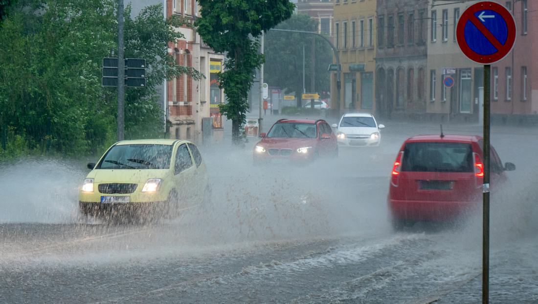 Überflutete Straßen Überflutete Straßen