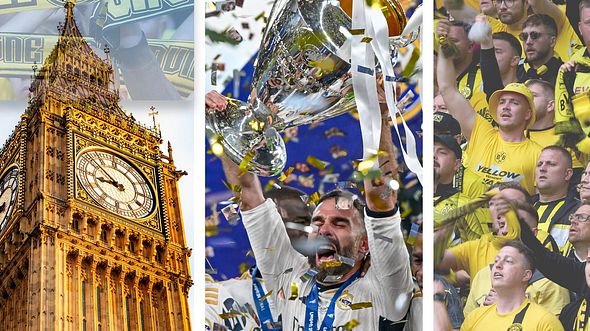 Kollage UEFA Champions League Finale 2024 - Foto: IMAGO / Domenic Aquilina / HMB-Media/ robertharding /SOPA Images