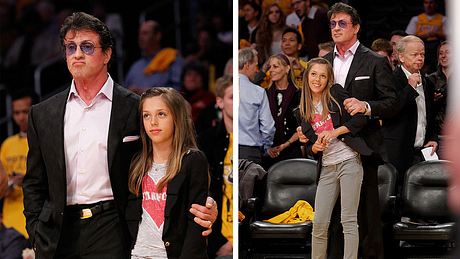 Sylvester Stallone mit Tocher Sistine 2010 - Foto: Noel Vasquez/getty images