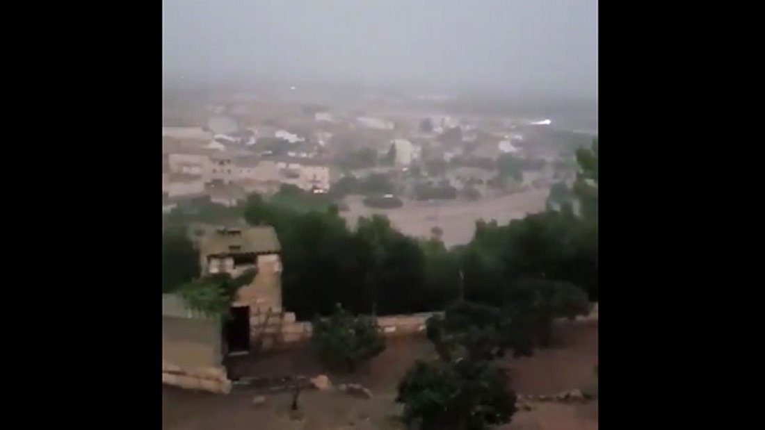 Schweres Unwetter im Osten von Mallorca. Schweres Unwetter im Osten von Mallorca.