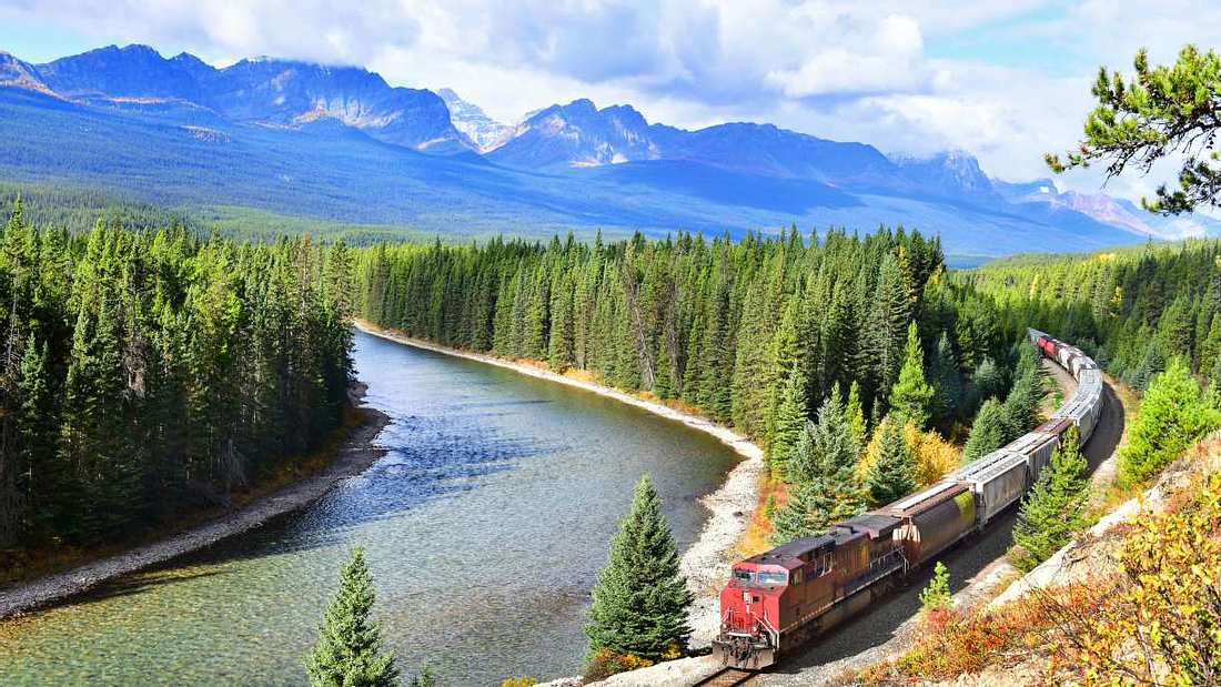 Der Banff-Nationalpark in Kanada. Urlaub mit Baby: Das sind die 10 besten Reiseziele