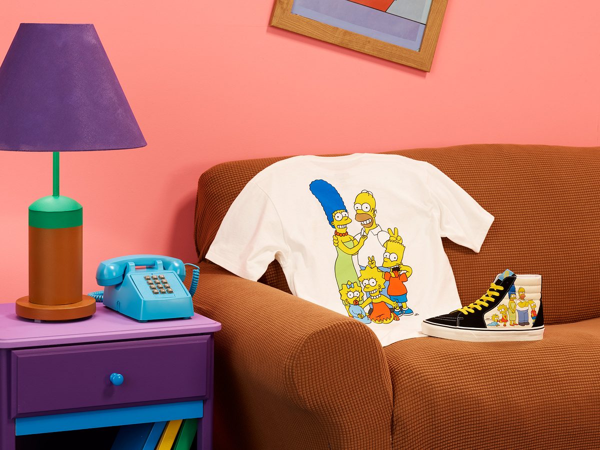 Teile der Kollektion von Vans und Die Simpsons