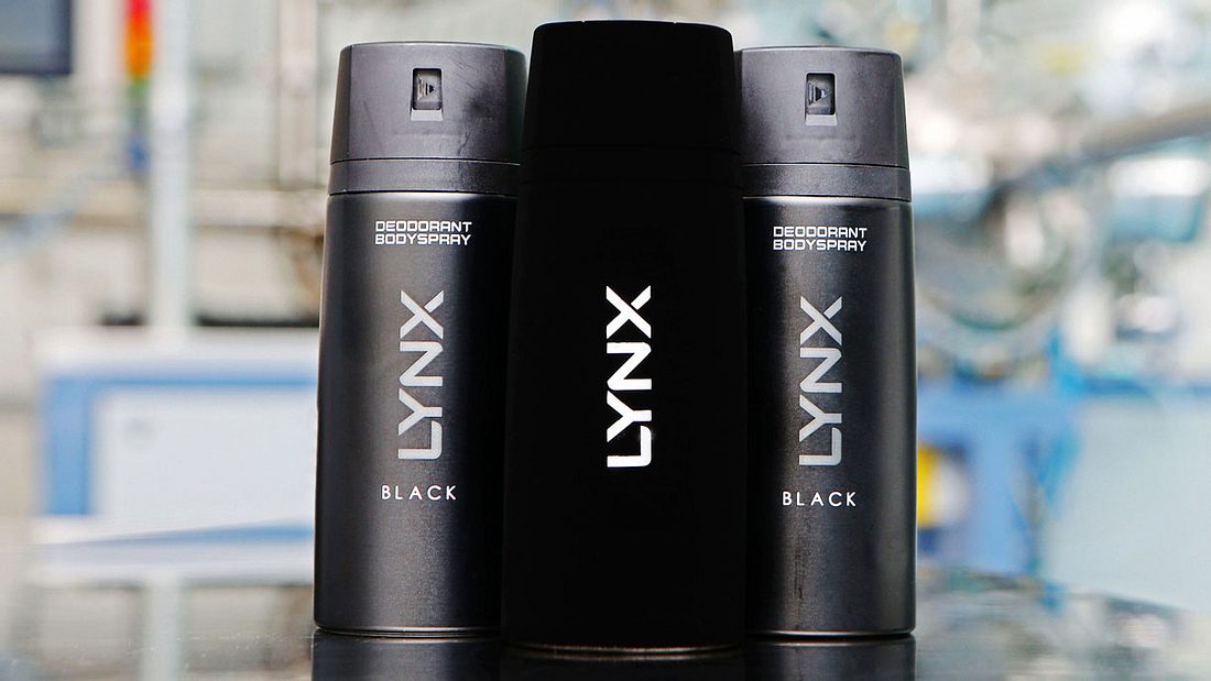 Lynx-Deo-Spray, beschichtet mit Vantablack