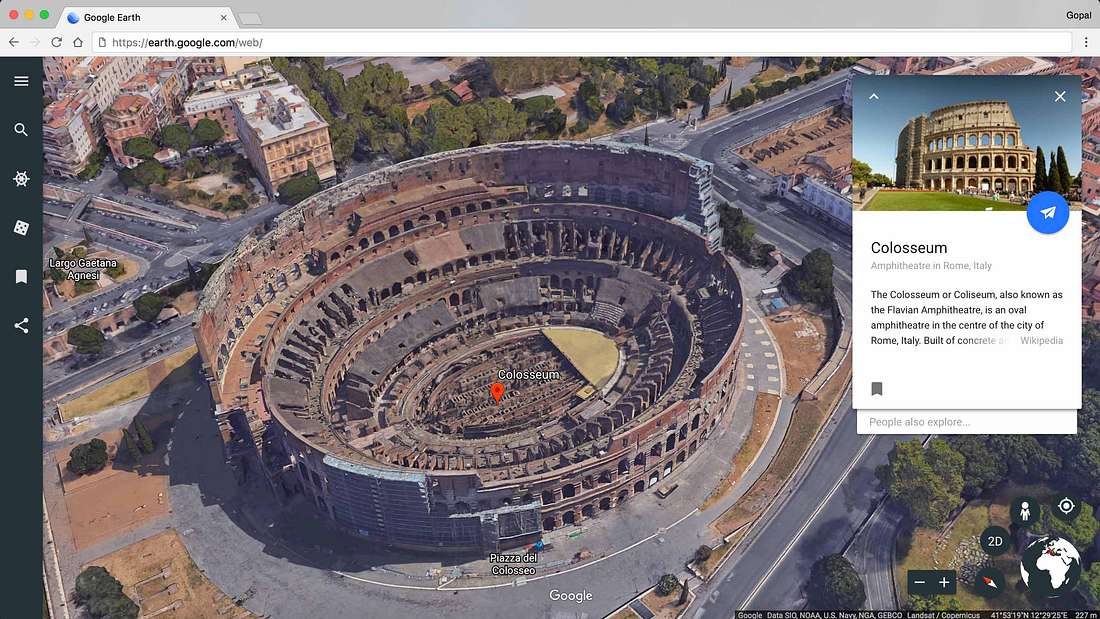 Das neue Google Earth mit neuen Features