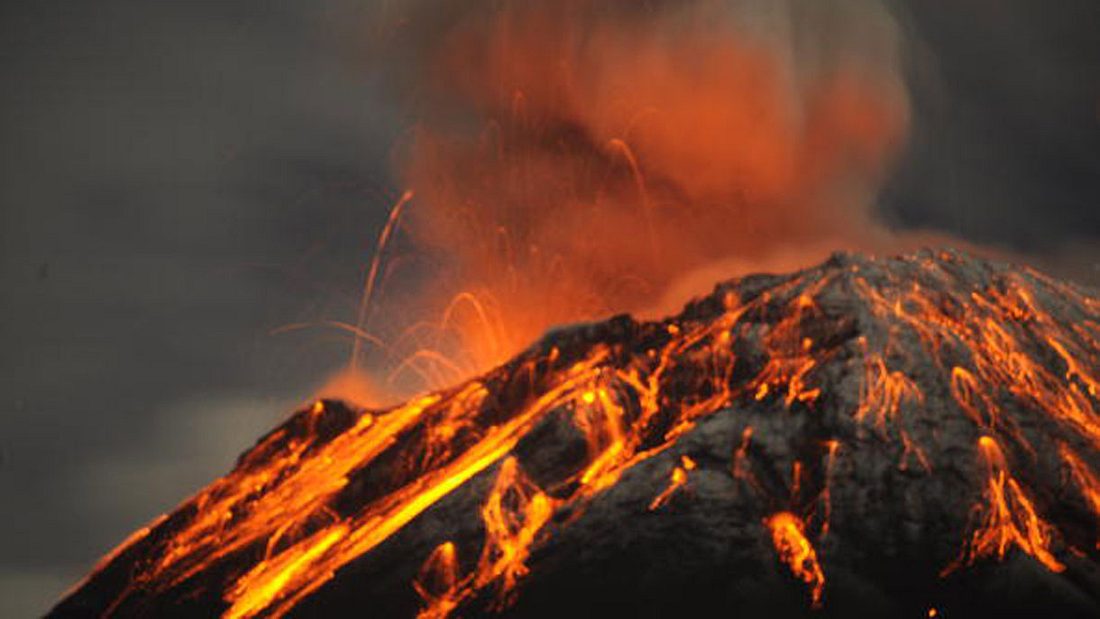 Schlafende Vulkane können jederzeit wieder Feuer speien