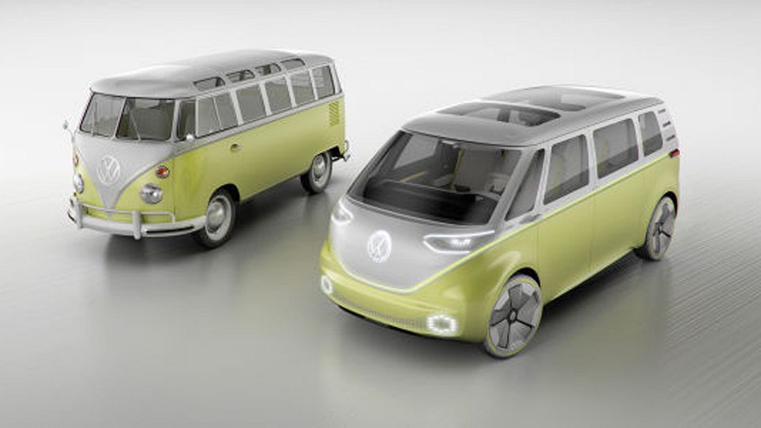 Mit dem VW I.D. Buzz präsentiert Volkswagen die neue Generation seines weltberühmten VW-Bullis