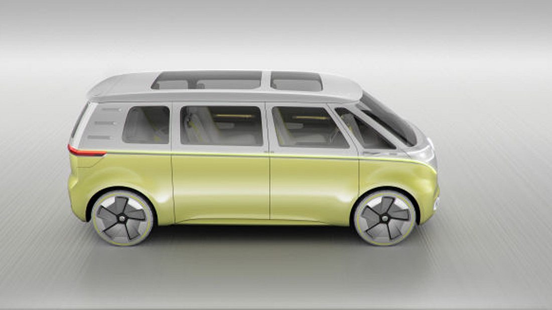 Mit dem VW I.D. Buzz präsentiert Volkswagen die neue Generation seines weltberühmten VW-Bullis