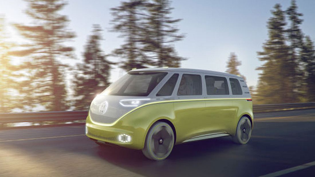 Mit dem VW I.D. Buzz präsentiert Volkswagen die neue Generation seines weltberühmten VW-Bullis
