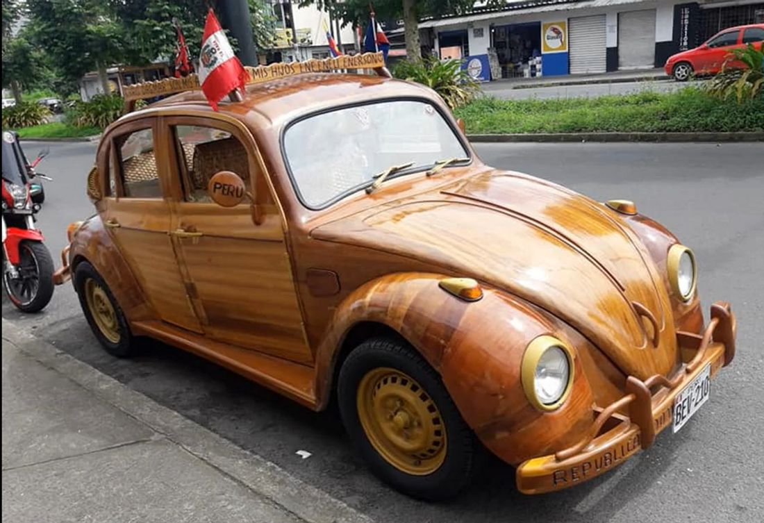 VW Käfer aus Holz