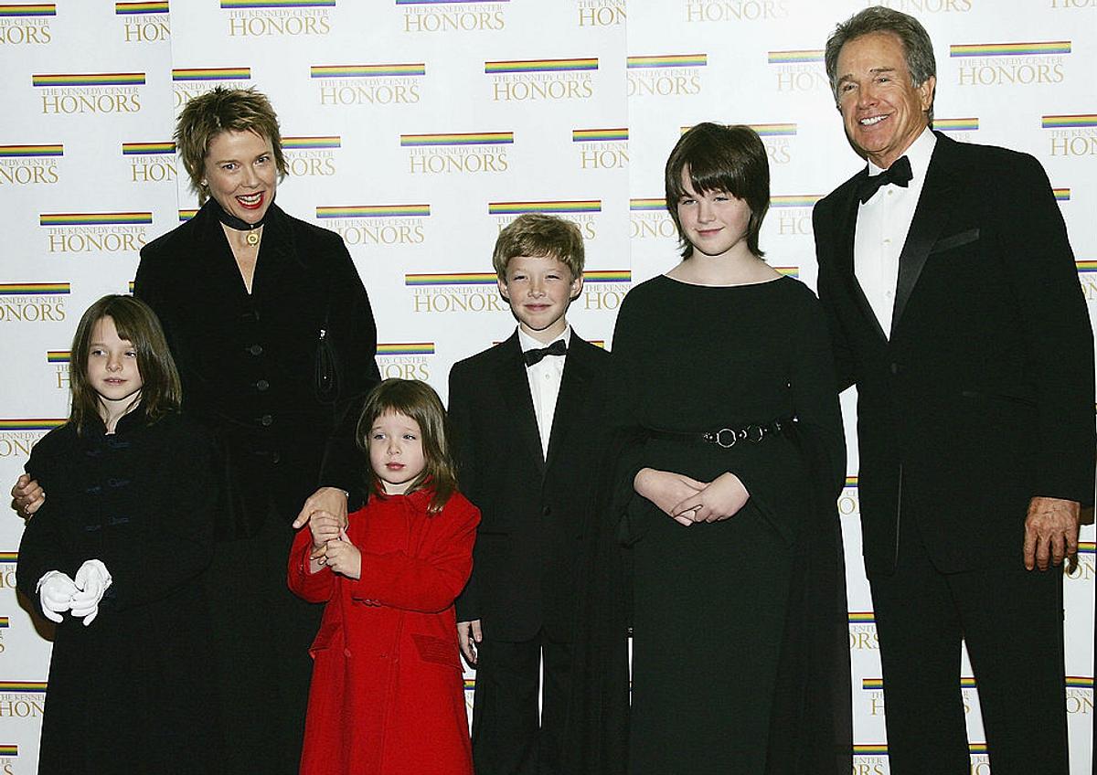 Warren Beatty und seine Familie