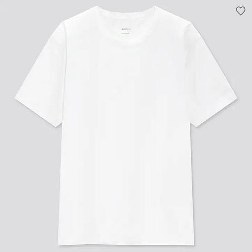 Weißes Shirt mit Rundhalsausschnitt 