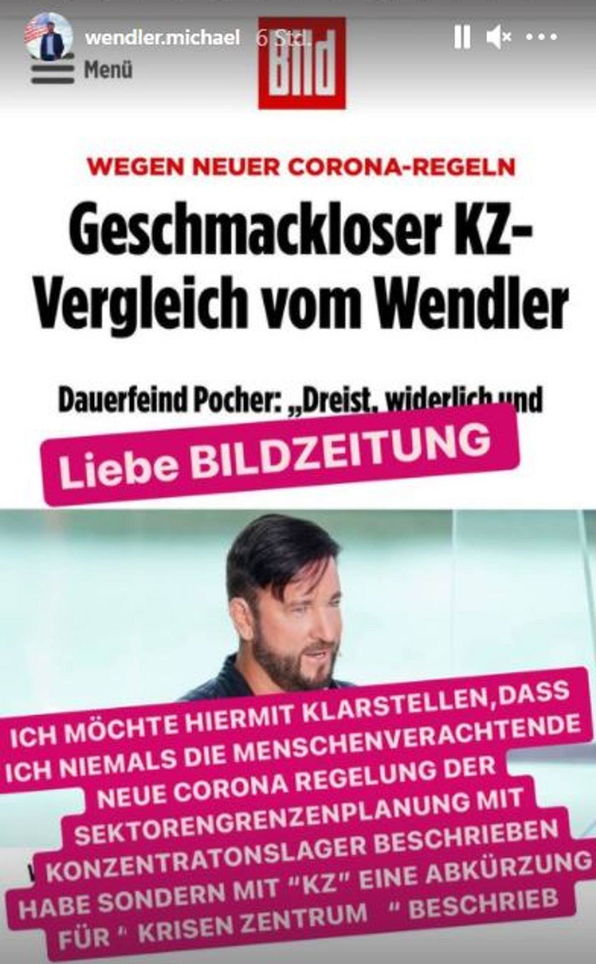 Wendlers Statement zum KZ-Vergleich