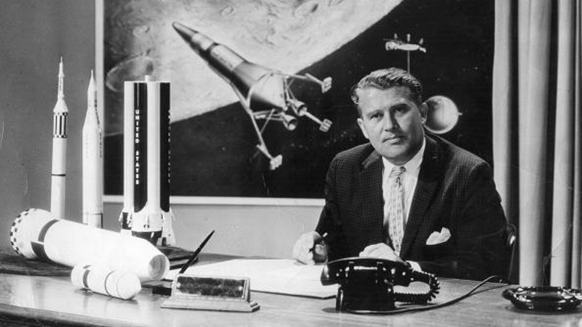 Wernher von Braun baute für die Nazis die V2-Rakete
