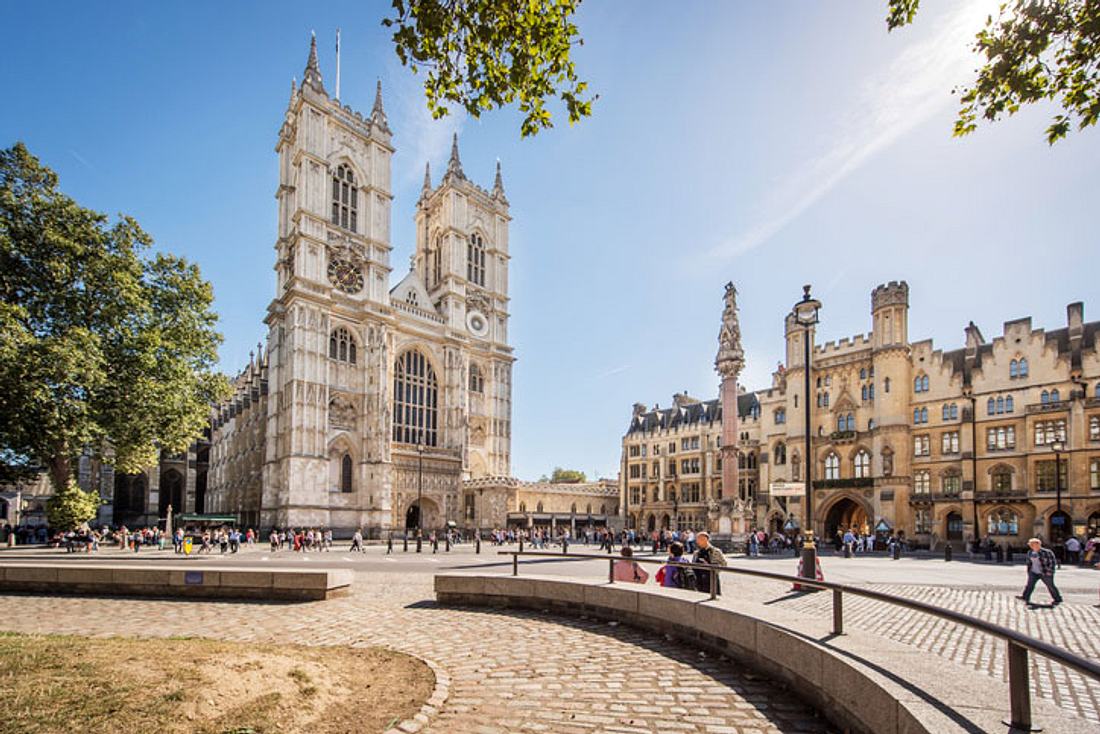 Westminster Abbey in London. Westminster Abbey in London.