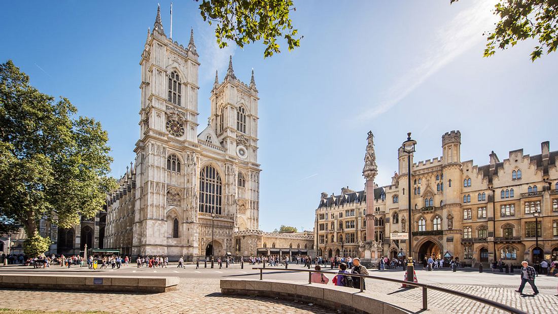 Westminster Abbey in London. Westminster Abbey in London.