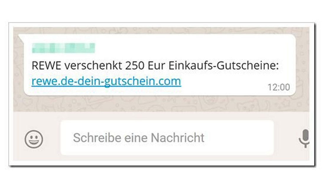 Achtung vor dieser WhatsApp-Nachricht