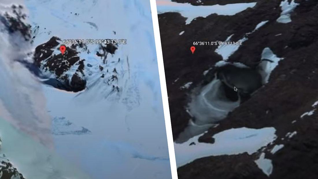 YouTuber entdeckt mysteriöse Höhle in der Antarktis YouTuber entdeckt mysteriöse Höhle in der Antarktis
