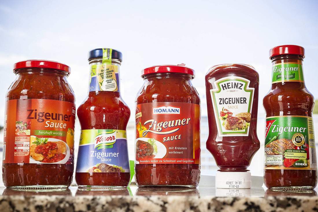 Zigeunersauce Verschiedene Zigeunersaucen-Flaschen